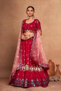 Hermoso Lehenga Choli Con Bordado Y Lentejuelas Trabajo - Product Image 3