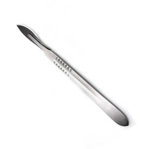 Poignée de scalpel No 4 de qualité médicale No. 4 Manche de scalpel en acier inoxydable robuste pour procédures chirurgicales Instruments chirurgicaux - Product Image 6