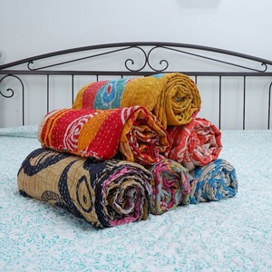 Jeté de couverture de couette bébé imprimé indien pour enfants, couverture de literie unisexe, impression de bloc de main pour tout-petits, couette en coton faite à la main - Product Image 6