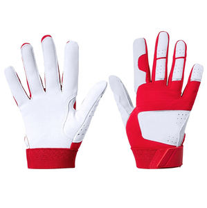 Gants de football américain à motif Web rose et blanc, paume hautement adhérente, dos sublimé - Product Image 2