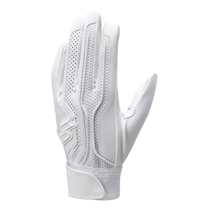 Guantes de Bateo de Béisbol de Cuero para Hombre al por Mayor OEM - Guantes Deportivos de Entrenamiento Duraderos y Protectores con Cierre de Botón en la Mano Izquierda - Product Image 2