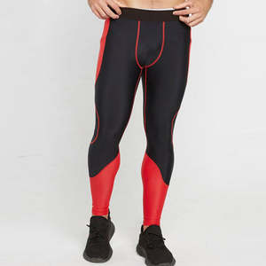 Collants de course à pied respirants à taille élastique personnalisés pour hommes Leggings d'entraînement de gym Exercices de compression Prix raisonnable - Product Image 4
