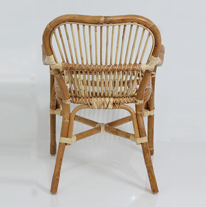 Natural Teak Wood Frame and <b>Rattan</b> <b>Garden</b> <b>Chair</b> for Outdoor Villa Courtyard Eco-Friendly Seating Furniture - Product Image 4