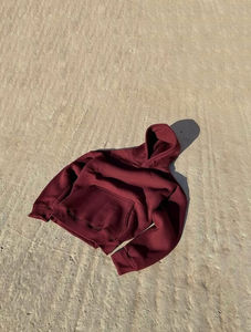 Sudadera con Capucha Lisa y Gruesa de 500/400 g/m², Estilo Cuadrado, para Hombre, de Algodón, Talla Grande, Personalizable, Fabricante de Sudaderas con Capucha, Sudadera Corta de Gran Peso - Product Image 4