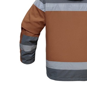 เสื้อแจ็กเก็ตชุดทำงานสีกากีสะท้อนแสงแบบ Hi-VIS - Product Image 4