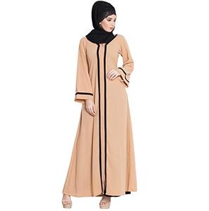 Ropa islámica de alta calidad, vestido musulmán de tela, mujeres islámicas, estilo árabe Abaya, longitud completa, vestidos musulmanes de talla grande para mujer - Product Image 5