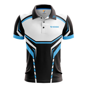 Nueva tendencia Exclusivo Jacquard Diseño Ropa deportiva Camisa de golf 100% Poliéster Logotipo personalizado Quick PlayerFit Polo de golf Hombres - Product Image 1