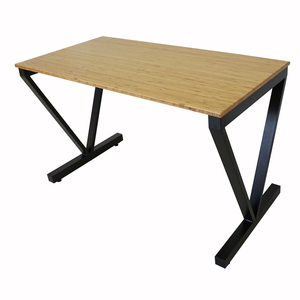 Modern Bamboo <b>Computer</b> <b>Desk</b> 120x60cm Assembled with Iron Legs - Product Image 6