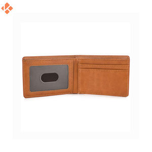 OEM Rayvik International <b>Men's</b> High Quality Bifold Genuine <b>Brown</b> Leather <b>Wallet</b> Top Grain RFID Blocking Waterproof Short Length - Product Image 2