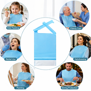 Bavaglini di Carta Monouso Impermeabili per Adulti, Resistenti all'Olio e alle Macchie, per Case di Cura, Ospedali e Ristoranti - Product Image 6
