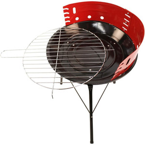 Barbecue rond au charbon de bois 30 cm, finition rouille - Product Image 3