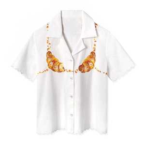 Traje de resort de verano, camisas de cabaña ligeras de gran tamaño, moda informal Unisex, cómodo, personalizado, proveedor OEM - Product Image 6