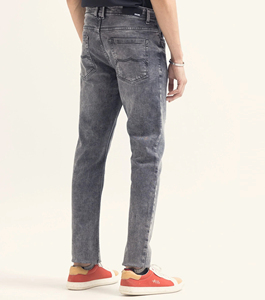 กางเกงยีนส์ผู้ชายแห้งเร็วระบายอากาศได้ดีเป็นมิตรกับสิ่งแวดล้อมซักได้หลวมลำลองกลางน้ำหนักเบา100% ฤดูใบไม้ร่วงฤดูร้อน - Product Image 3