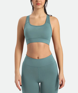 Conjunto de entrenamiento para mujer, mallas fruncidas de cintura alta y Sujetador deportivo de apoyo, ropa deportiva suave y transpirable para entrenamiento, Yoga, correr - Product Image 4