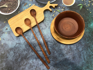 Venta al por mayor de cuchara de madera tejida a mano, duradera, de color personalizado, diseño vintage, desechable, el mejor precio de Vietnam - Product Image 4