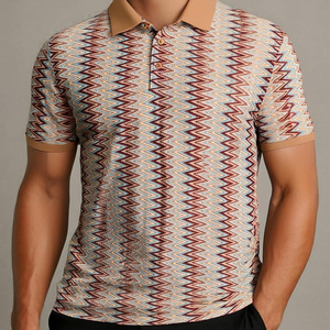 Polos para hombre personalizados con producción OEM Ajuste cómodo Tela de algodón de manga corta y etiquetado - Product Image 3