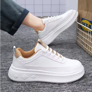 Botines de cuero de moda clásicos ligeros para hombre, comodidad para todas las estaciones, plantilla de PVC antideslizante, malla transpirable, aumento de altura - Product Image 3