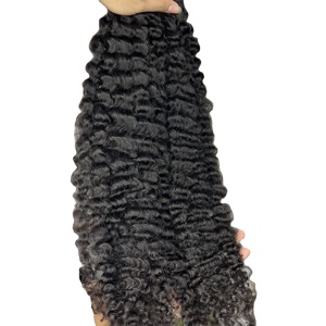 Mèches de cheveux bouclés crépus birmans et vietnamiens bruts, cuticules alignées, Grade 15A, sans nœuds, sans perte, donneur unique, sans produits chimiques, sans mélange - Product Image 3