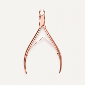 Coupe-cuticules en acier inoxydable couleur cuivre, outil de manucure durable, style classique, pour adultes, logo personnalisé OEM - Product Image 1