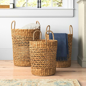 Precio barato de alta calidad cesta de jacinto de agua cesta tejida de almacenamiento para cesto de lavandería decoración del hogar hecho en Vietnam - Product Image 1