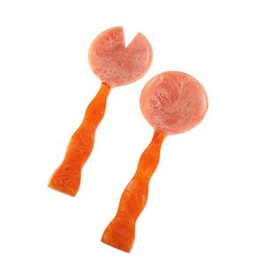 Ensemble de serveurs à salade en résine de qualité supérieure, nouveau design, fabrication artisanale, styles haut de gamme, ensemble de serveurs à dîner en résine époxy pour vente chaude - Product Image 1