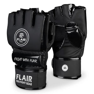 Gants professionnels en cuir PU demi-doigt Mma pour hommes gants d'entraînement grande taille prix usine approvisionnement pour l'entraînement de boxe - Product Image 4
