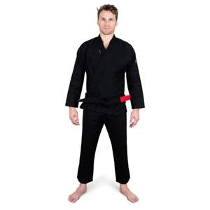 10oz Black Ripstop Cotton Core Gi Pants Ajuste atlético a medida para entrenamiento Competición Costura reforzada para Artes Marciales Jiu - Product Image 1