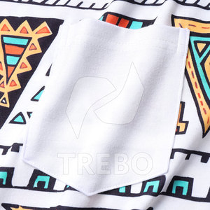 Camiseta de manga corta con cuello para hombre, diseño de sublimación personalizable de estilo urbano, secado rápido, transpirable, logotipo de poliéster/algodón - Product Image 4