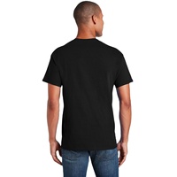 T-shirt à manches courtes pour homme Skyland Cotton Heritage Export Quality, blanc et noir, couleur unie, 100% coton, coupe ajustée, col rond, printemps