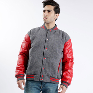 High Quality Breathable Men Varsity <b>Jackets</b> Street Fashion Breathable Low Price Men <b>Leather</b> Sleeve Varsity <b>Jacket</b> - Product Image 1