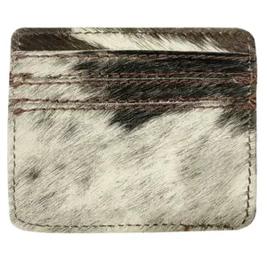 Newly Launched Tri-Colored Hair on Cowhide Slim Card Wallet Top Indian Manufacturer & Supplier