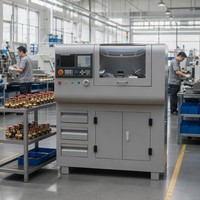 Torno CNC de un Solo Husillo para Trabajo Mediano, Sistema de Control GSK, Alta Precisión 0.002mm, Capacidad de Pieza de Trabajo de 275kg para Metal de Precisión