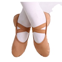 Chaussons de danse unisexes en cuir PU à prix abordable, de haute qualité, couleur et logo personnalisables – Cadeaux promotionnels
