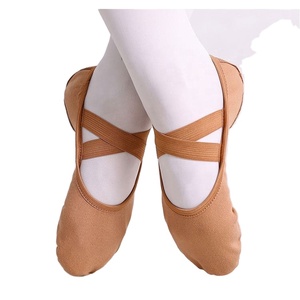 Chaussons de danse en toile pour femmes et filles, prix promotionnel, chaussures plates de haute qualité, authentiques - Product Image 1