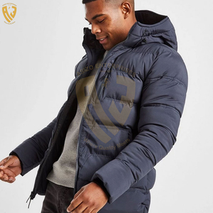 Men's High Street Style Puffer Jacket Quality <b>Canvas</b> Fabric Custom Logo Fashionable Design Winter Wholesale Price Available - Product Image 5