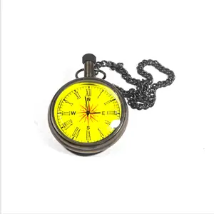 brass pocket watch old quartz watches chains custom mechanical antique silver case vintage engraved with design wooden box