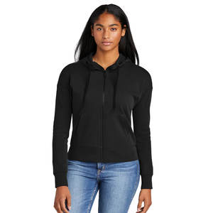 Sudadera con capucha informal de manga larga con cremallera para mujer, de alta calidad, 100% algodón - Product Image 6