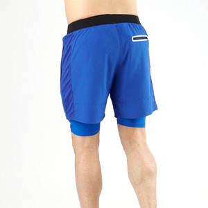 Pantalones cortos de compresión personalizados de alta demanda para hombres Ropa de correr de poliéster de patrón sólido con impresión digital - Product Image 3