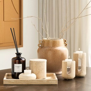 Lampe à bougie en verre artistique Lumière décorative faite à la main Premium Accent élégant pour une ambiance festive et confortable - Product Image 3