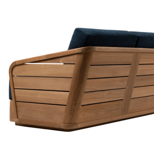 Sofá de Madera de Teca Sólida para Interiores y Semi-Exteriores, Muebles para Sala de Estar, Hotel, Villa, Resort, Área de Descanso - Product Image 4