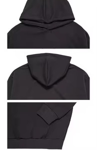 เสื้อฮู้ด350gsm ผ้าฝ้ายโอเวอร์ไซส์ทรงครอปแบบบ็อกซี่มีฮู้ดใส่ได้ทั้งชายและหญิง - Product Image 4