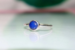 Bague en argent sterling 925 avec pierres précieuses Sodalite Bijoux faits à la main Bague cadeau en cristal bleu élégant pour femme - Product Image 4