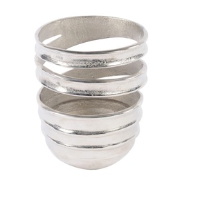 Vase à fleurs en aluminium de qualité durable, finition nickel, pour la décoration de la maison, de l'hôtel et du restaurant - Product Image 3