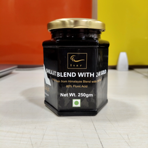 Resina de Shilajit del Himalaya de Origen Silvestre Premium, Mezcla con Oro de 24k, Grado Alimenticio, en Envase de Botella, para Energía y Apoyo Inmunológico - Product Image 1