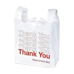 Plastic Bags Customized Nylon Bags HDPE/LDPE Material Singlet Handle Custom Plastic Carrier Bag Made In Vietnam