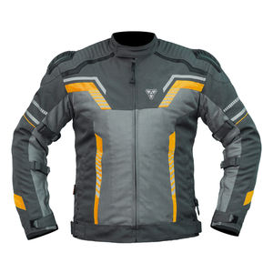 Chaqueta corta de verano para hombre, impermeable, construcción textil, tiras reflectantes, diseño de seguridad blindado para motociclismo - Product Image 5