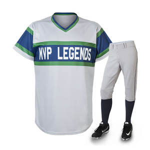 Uniforme d'équipe de baseball de haute qualité, vêtements durables de conception imprimée par sublimation personnalisée - Product Image 1