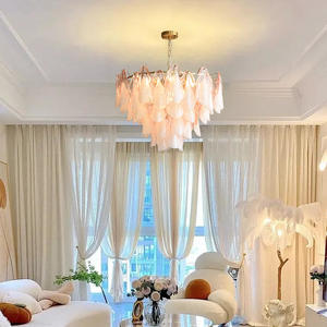 SIMIGイタリアンデザイナー高級装飾照明モダン吹きガラスシャンデリアリビングルームホテルルームミドルアイアンペンダント - Product Image 4