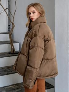 Chaqueta acolchada para mujer con diseño personalizado de alta calidad, chaquetas acolchadas transpirables para mujer a la venta a precio mayorista - Product Image 2