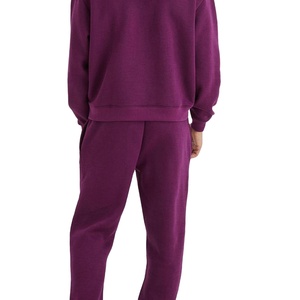 Qualité supérieure 100% coton pull à capuche hommes survêtement respirant lourd GSM Jogging costume pour la saison d'automne tricoté - Product Image 3